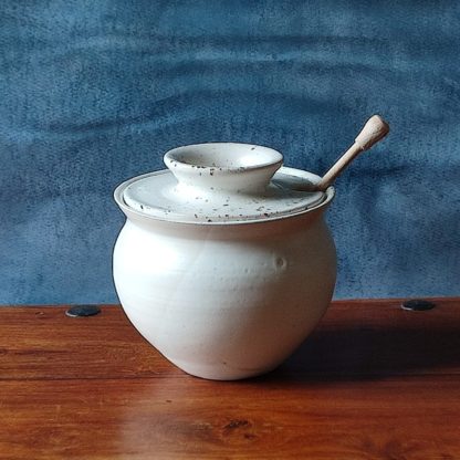 Pot à miel avec cuillère en bois VP1486