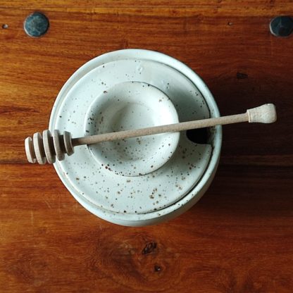 Pot à miel avec cuillère en bois VP1486